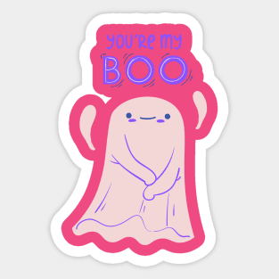 you're my boo cute couple Sticker